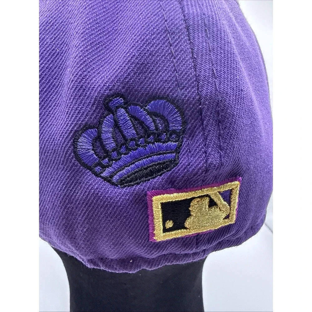 COLORADO ROCKIES MLB 1993 INAUGURAL SEASON NEW ERA FITTED LOGO‎ HAT Custom 7 3/8